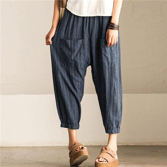 Cotton Linen Pant With Unique Pockets Image 4