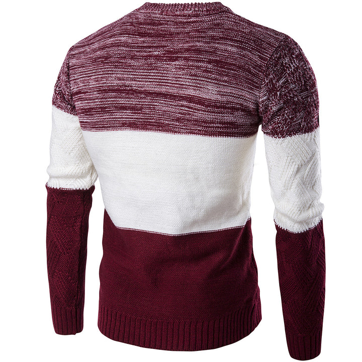 3 Color Matching Thick Warm Sweater Spring And Autumn Image 4