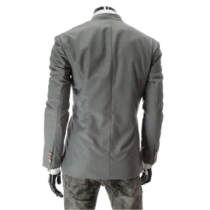 Asymmetrical Mens Suit Jacket Image 7