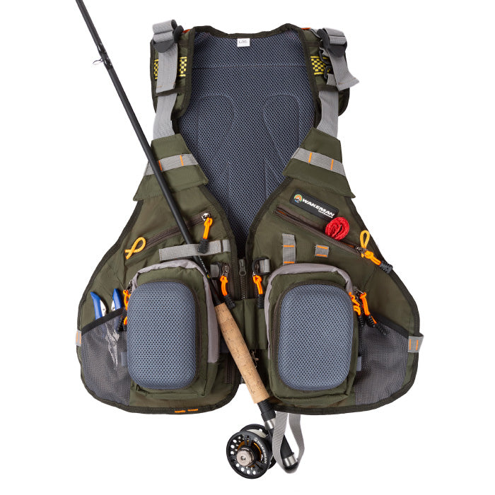 16 Pocket Fishing Vest  Lightweight Adjustable Nylon and EVA Foam Tackle Organizer Jacket for Lake Image 1