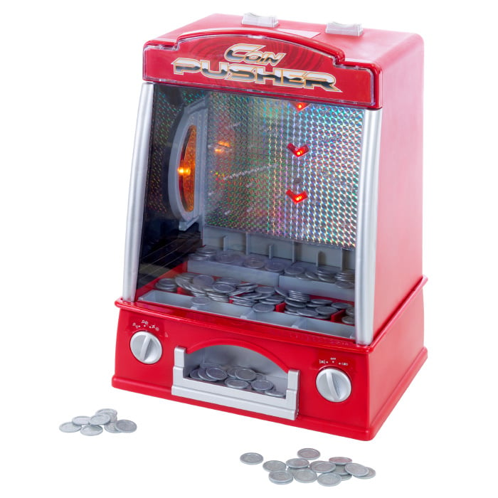 Coin Pusher Arcade Game Tabletop with Tokens ABS Plastic Replica Skill Game Image 1