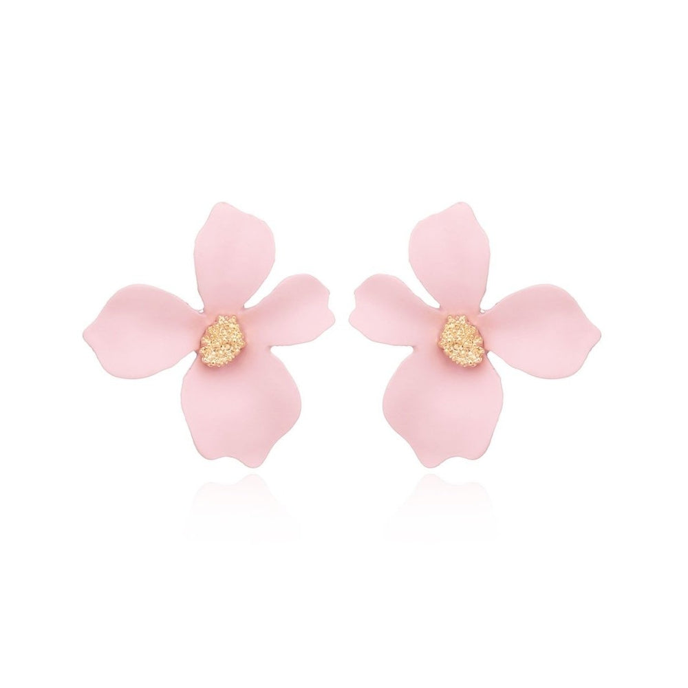 Dogwood Flower Earrings Image 2