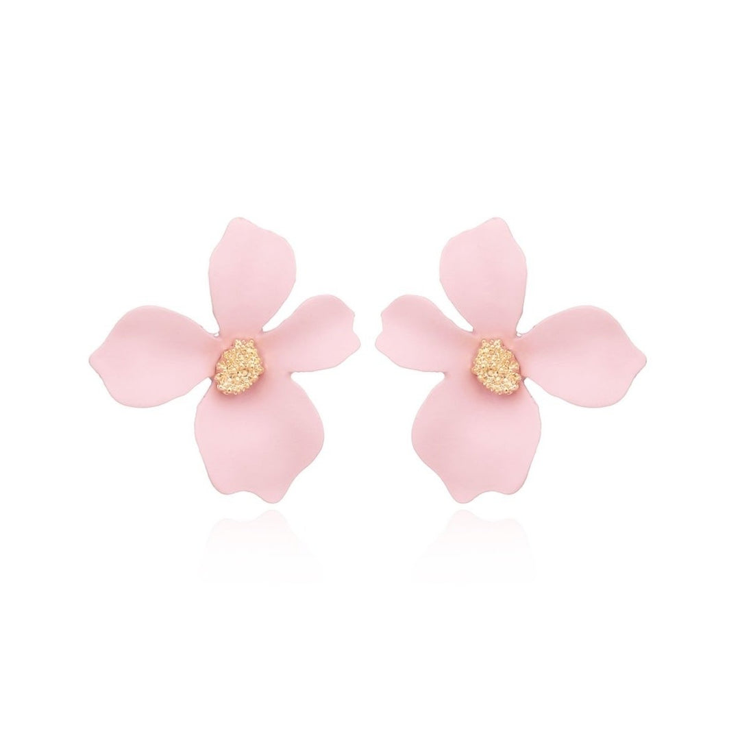 Dogwood Flower Earrings Image 2