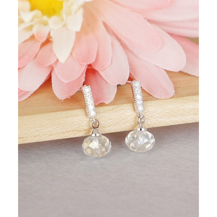 Dainty Disco Bar Earrings Image 1