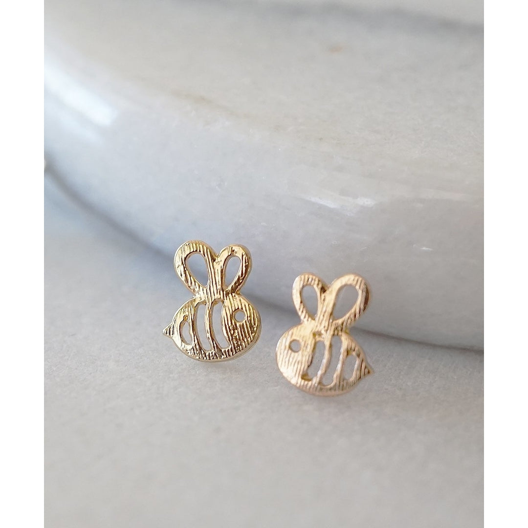 Honeybee Cut Out Earrings Bumblebee Summer best Image 3