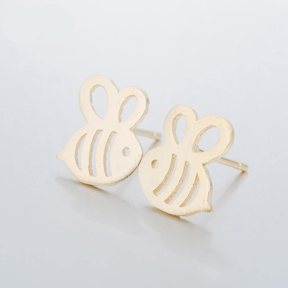 Honeybee Cut Out Earrings Bumblebee Summer best Image 4