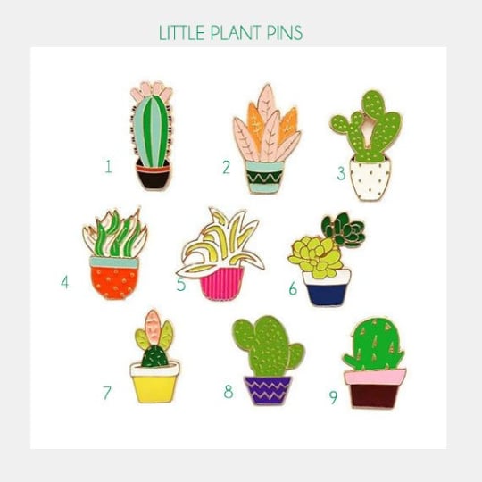 Little Plants Enamel Pins Image 2