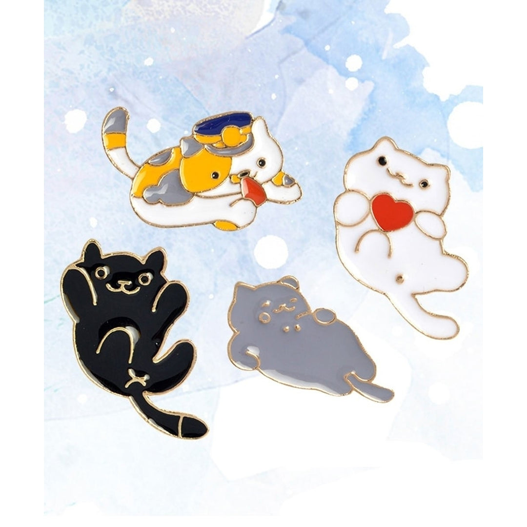 Neko Atsume Cat Enamel Pin Image 2