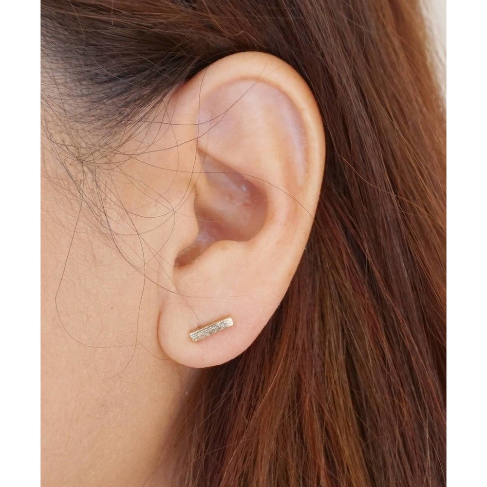 Simple Bar Earrings Image 2