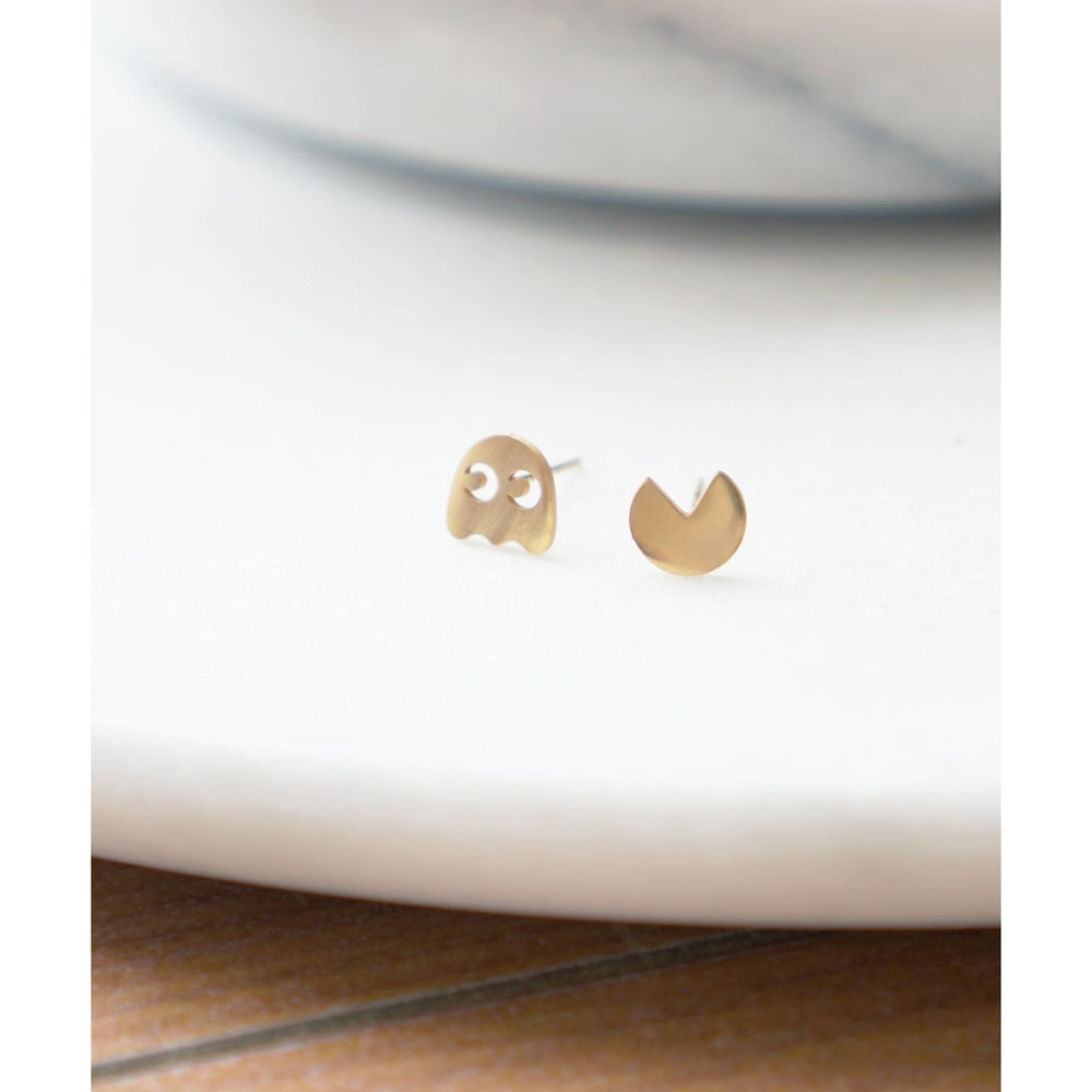 PacMan Arcade Fun Stud Earrings Image 2