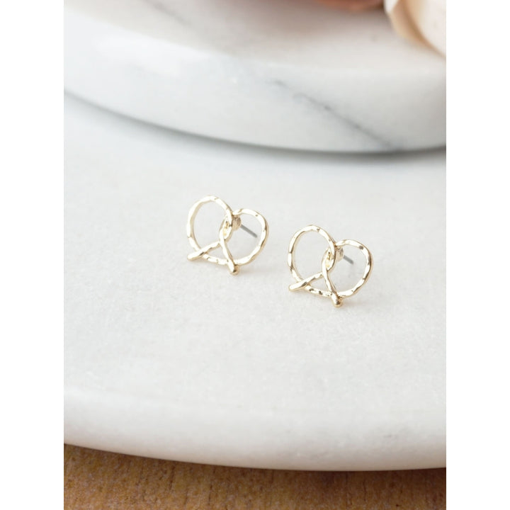 Pretzel Stud Earrings Image 2