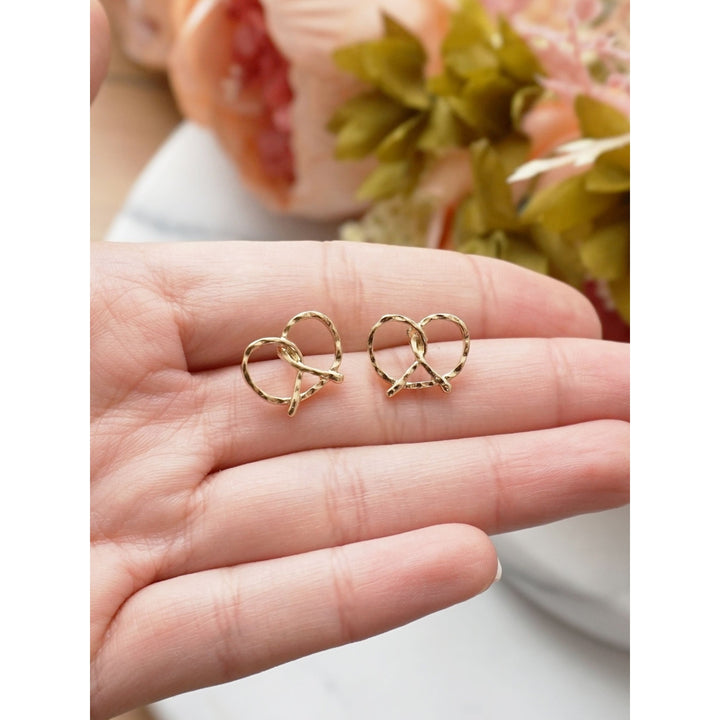 Pretzel Stud Earrings Image 3