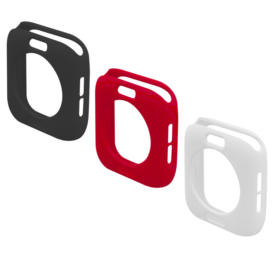 3 Pks Navor Scratch-Resistant and Shock-Proof Soft TPU Cover Case Compatible with Apple Watch Series 4 Image 1