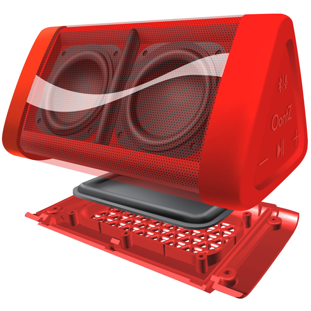 OontZ Angle 3 Coca-Cola Edition - Enhanced Stereo Bluetooth Speaker with Volume BoostBass Radiator100 Range Bluetooth Image 4