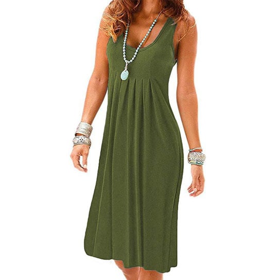 Tank Dress Pleated High Waist Dress Image 1