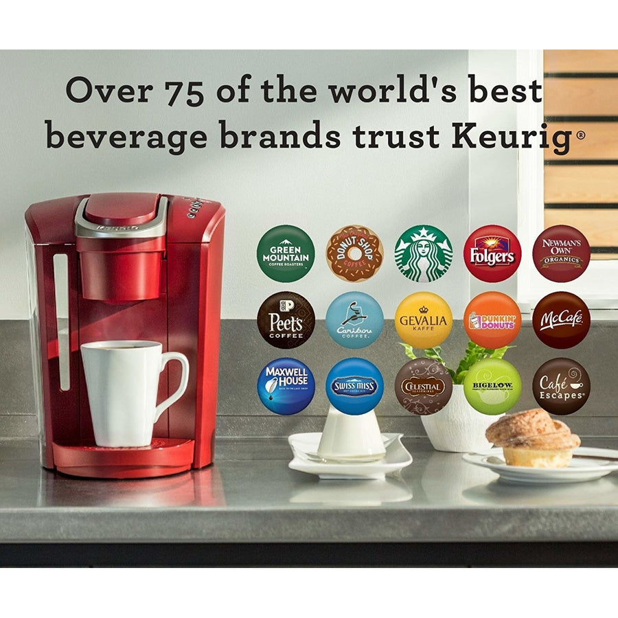 Keurig K-Select Single Serve K-Cup Pod Coffee Maker, With Strength Control and Hot Water On Demand, Vintage Red Image 1