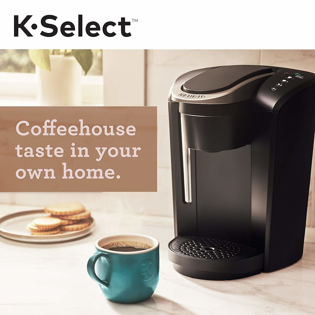 Keurig K-Select Single Serve K-Cup Pod Coffee Maker With Strength Control and Hot Water On Demand Matte Black Image 1