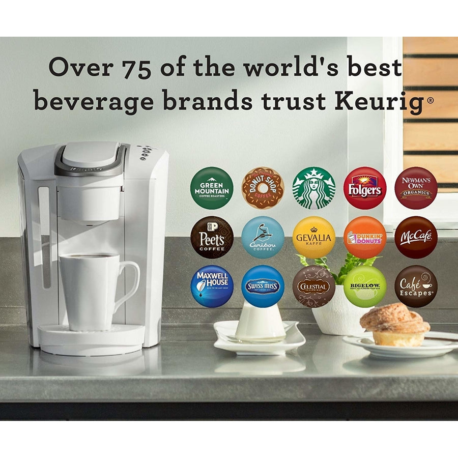 Keurig K-Select Single Serve K-Cup Pod Coffee Maker With Strength Control and Hot Water On Demand Matte White Image 1