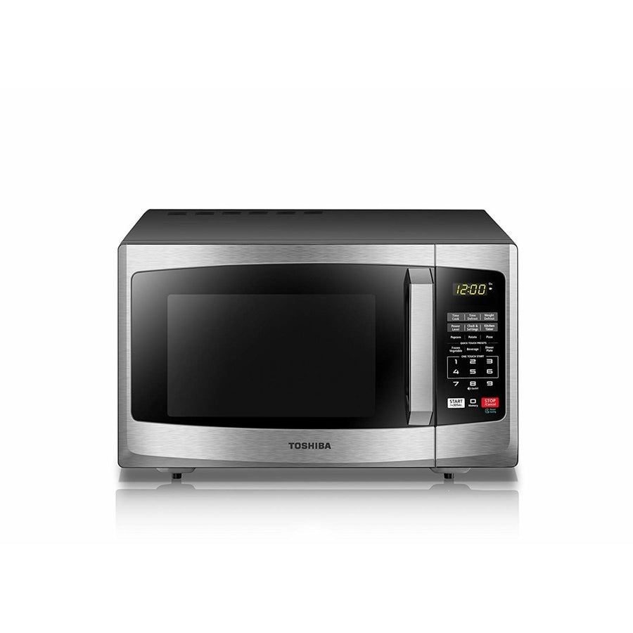 Toshiba EM925A5A-SS Microwave Oven with Sound On/Off ECO Mode and LED Lighting 0.9 cu. ft. Stainless Steel Image 1