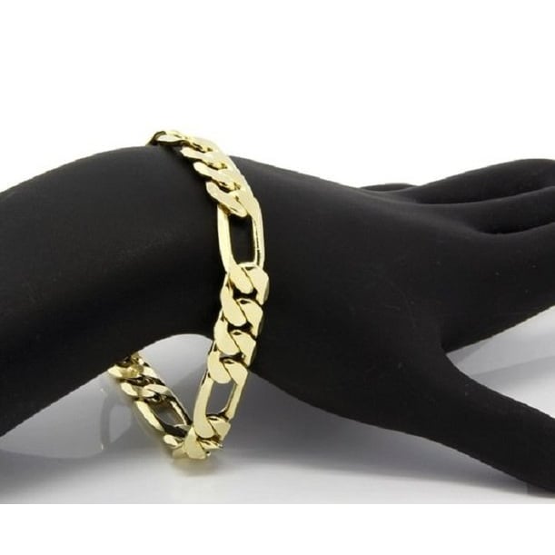 8MM  Gold Filled Figaro Link Bracelet Image 2
