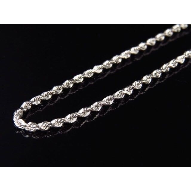 Silver PlatedNew Rope Chain 5mm 24" Necklace Image 1