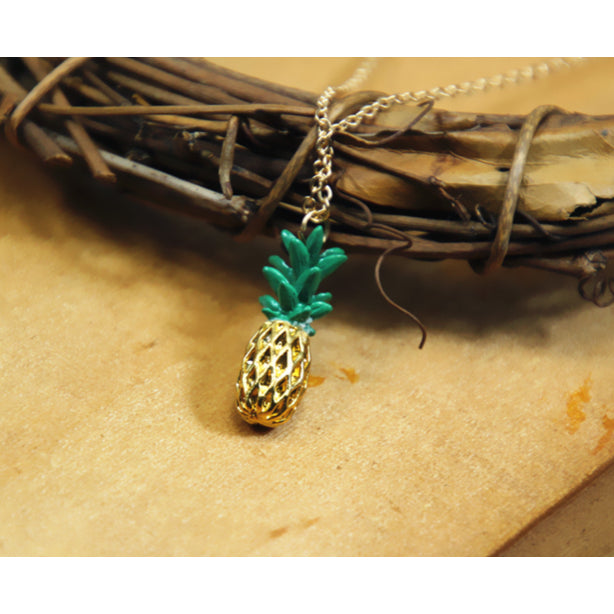 Gold Filled Pineapple pendant necklace Image 1