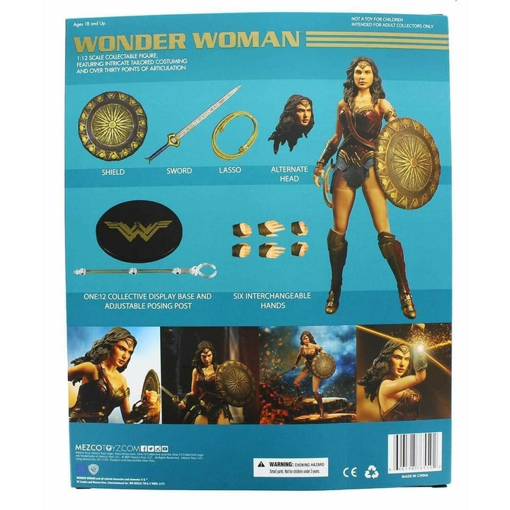 Mezco Toyz One: 12 Wonder Woman DC Cinematic Action Figure Collectible Toy Image 4