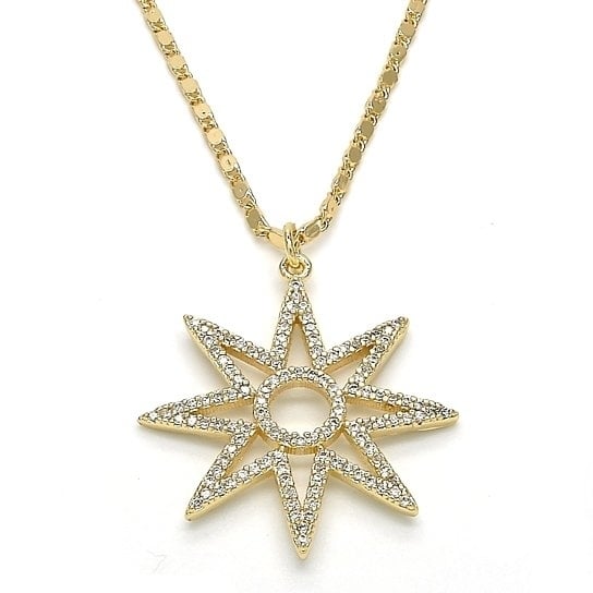 Gold Filled Elegant Star Shape Necklace with Image 1