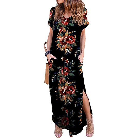 Side Split Loose Maxi Floral Dress Image 1