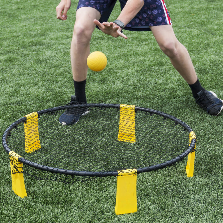 Battle Volleyball Outdoor Adjustable Roundnet Set for Kids and Adults Lightweight Image 6