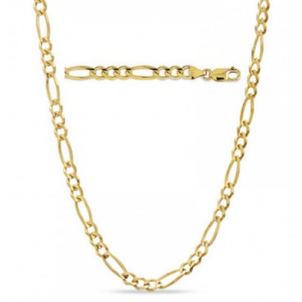 14K Gold Filled High Polish Finsh Figaro Chain - Assorted Sizes Image 1