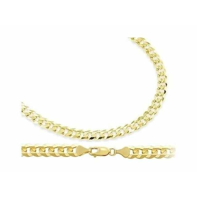 14k Yellow Gold Cuban Link Chain Necklace - Assorted Sizes Image 4