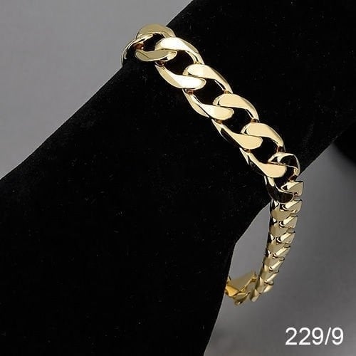 18K Gold Filled Cuban Link Bracelet 8 Image 1
