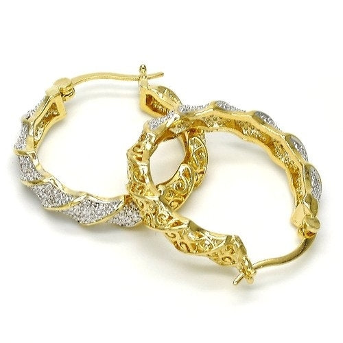 14K Gold Filled Hoop Earrings Image 2