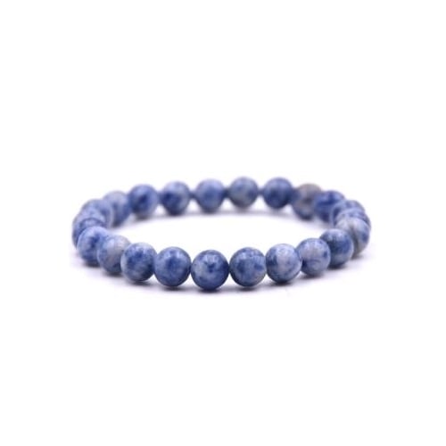 Genuine Blue Green Apatite Stretch Bracelet Natural Healing Stone Image 1