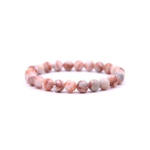 Genuine A Grade Strawberry Quartz Stretch Bracelet Natural Healing Stone Image 1