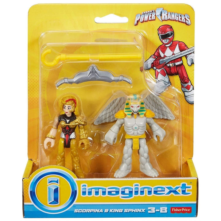 Imaginext King Sphinx and Scorpina Figures Mighty Morphin Power Rangers Fisher-Price Image 2