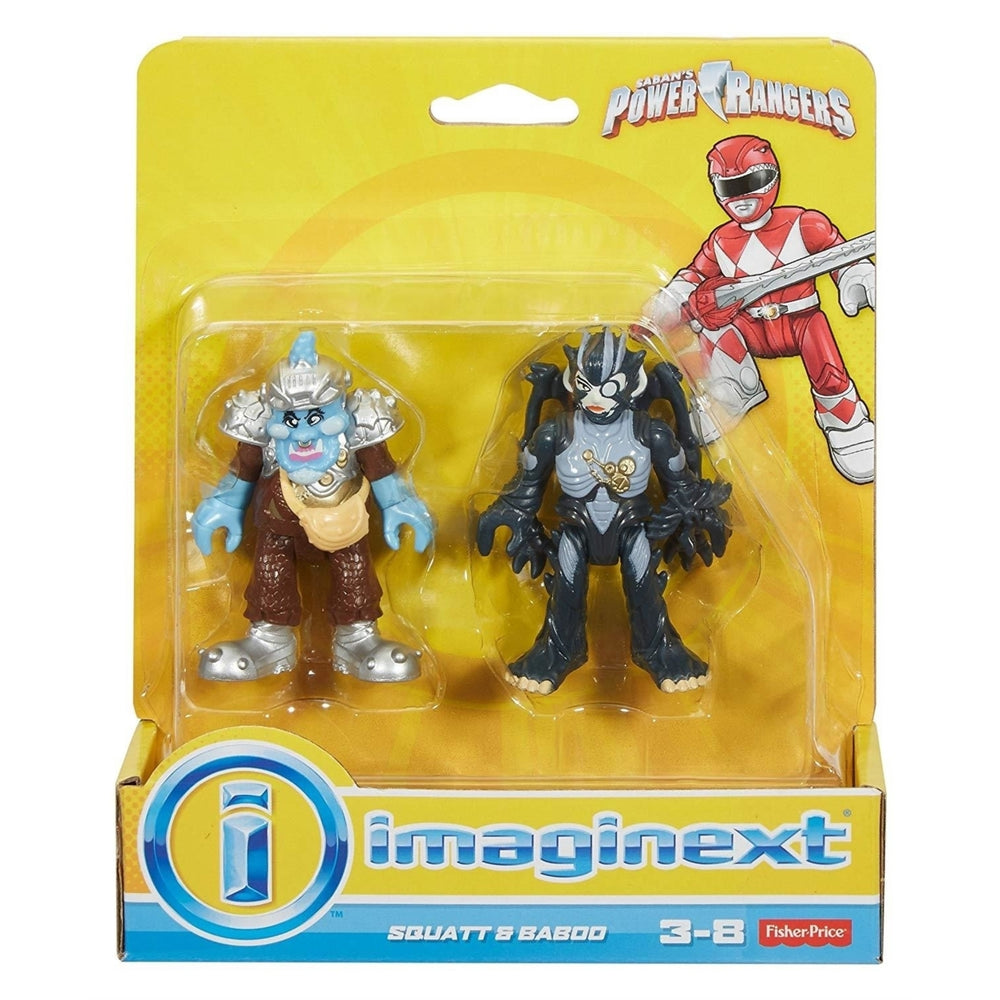 Imaginext Squat and Baboo Figure Set 2-Pack Power Rangers Characters Fisher-Price Image 2