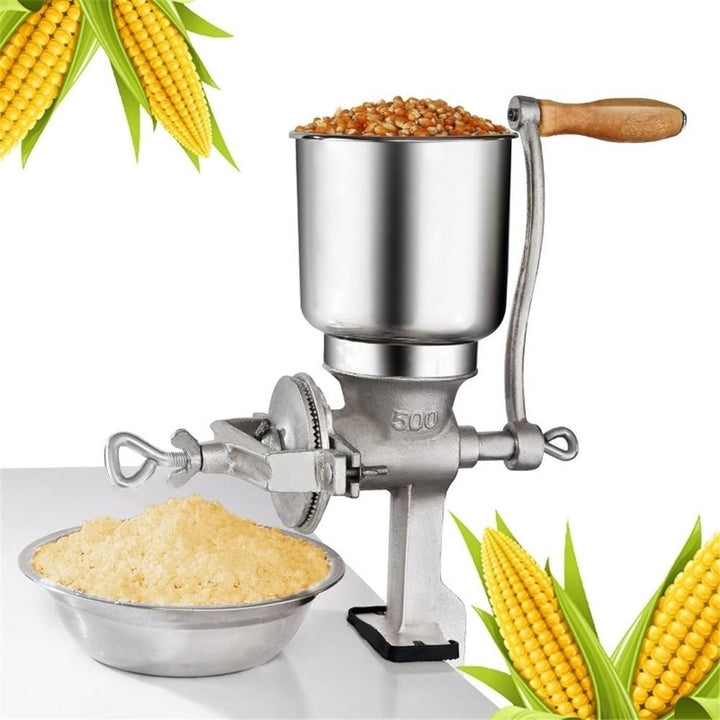 Corn Wheat Grinder Big Hopper Grain Grinder Manual Home Commercial Image 1