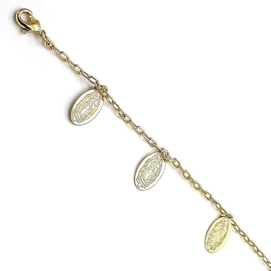 14K  Gold Filled Guadalupe Anklet Image 3