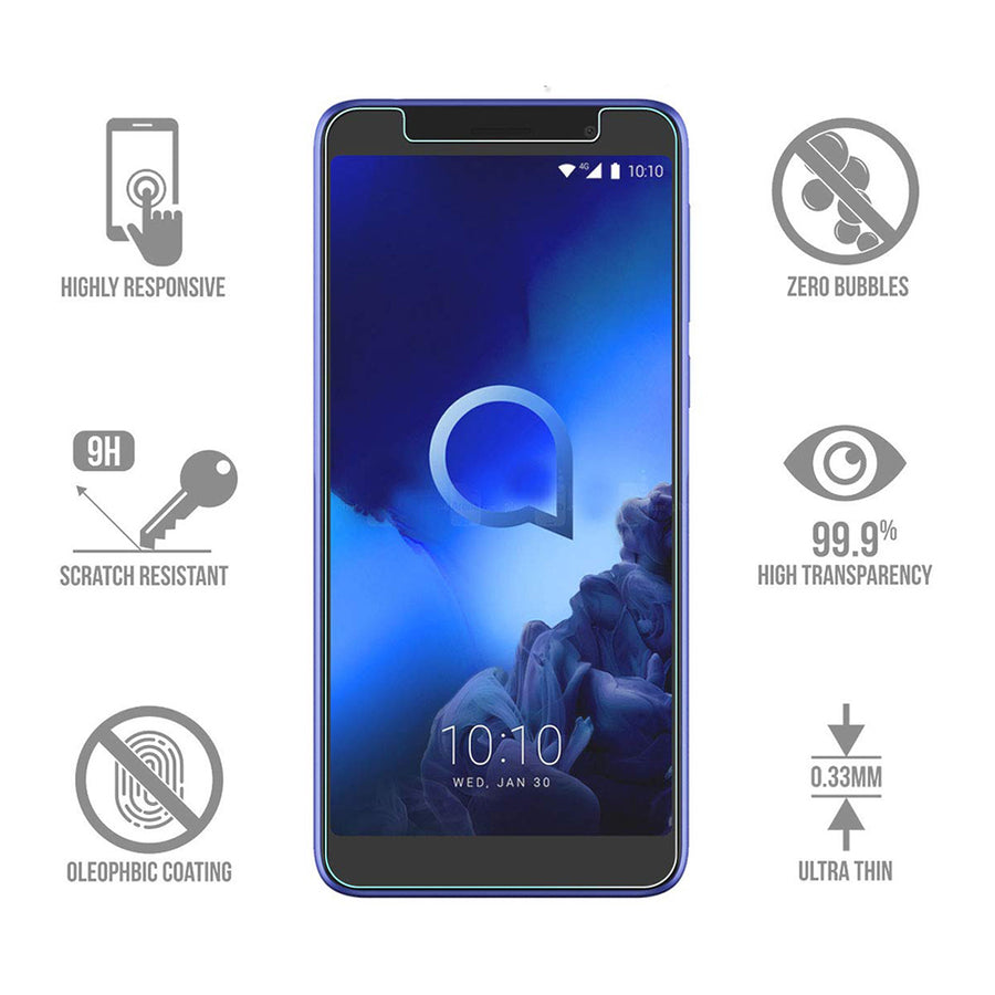 Alcatel 1X 2019 / ONYX Tempered Glass Screen Protector Image 1