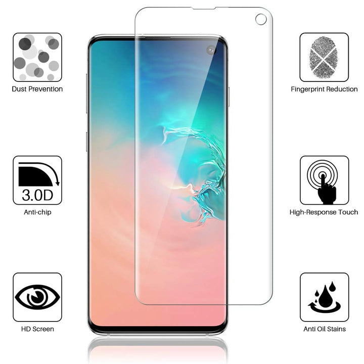 Samsung Galaxy S10E Tempered Glass Screen Protector Anti-Fingerprint fine Image 1