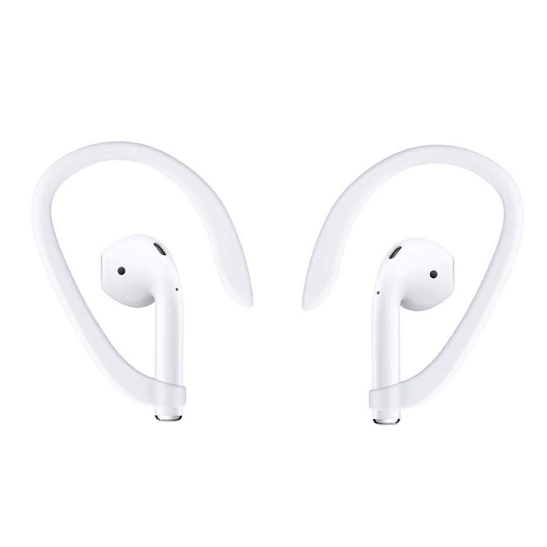 Universal Sports AirPod Ear Hooks White Comfortable Secure Fit for Running Gym Image 1