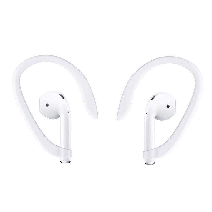 Universal Sports AirPod Ear Hooks White Comfortable Secure Fit for Running Gym Image 1