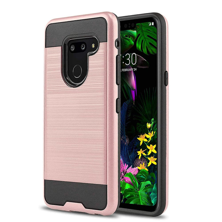 LG G8 ThinQ Tough Case Cover Black Hybrid Shockproof Dustproof Lightweight Image 3