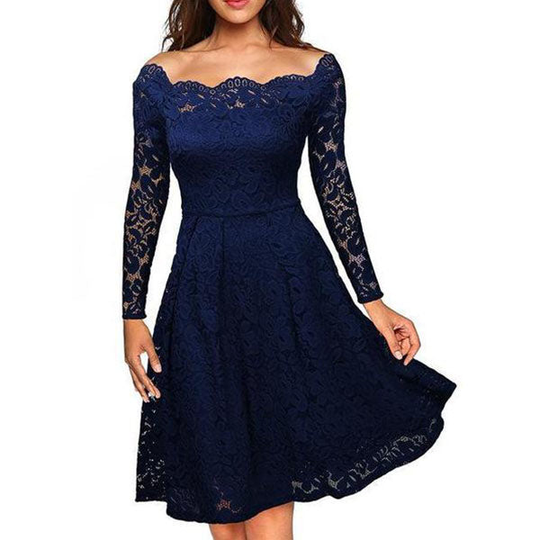 Vintage Floral Lace Dress Image 2