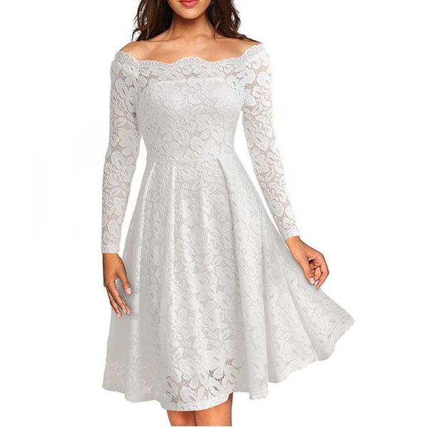 Vintage Floral Lace Dress Image 4