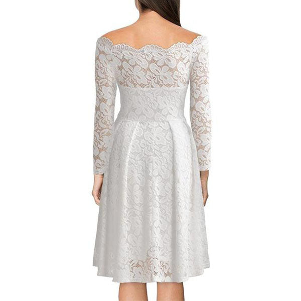 Vintage Floral Lace Dress Image 4