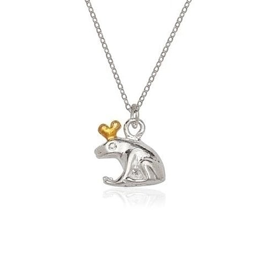 Silver Plated Frog Charm And Chain Image 1