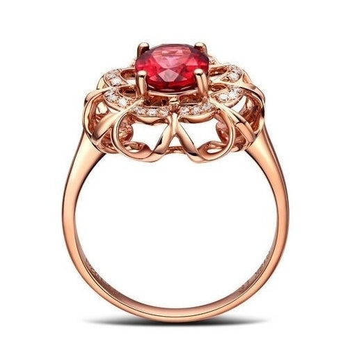 Popular style inlaid coloured  tone Ring Image 2